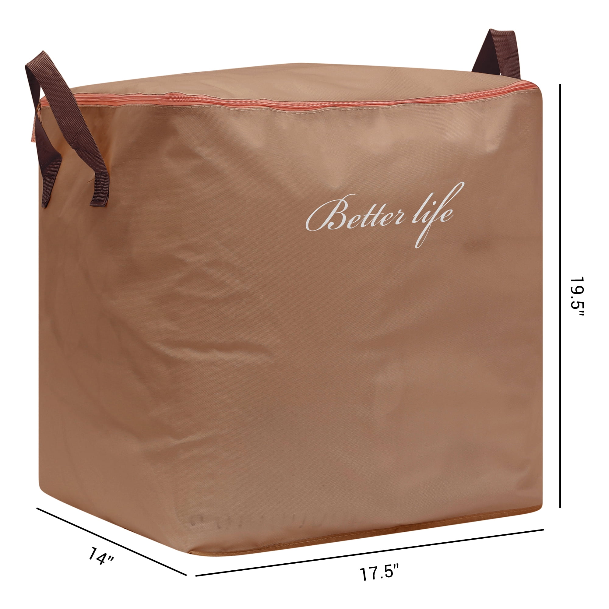 Unique Bargains 1 Pack Clothes Storage Bags Moving Bags Coffee 31*18*20in