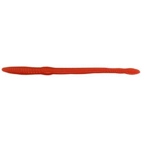 Creme 102-3S Rigged Scoundrel Worm Red 6" Soft Plastic Fishing Sinkbait Lure
