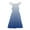Blue, variant on Girls Gradient Summer Dresses Cute Double Layer Ruffle Sleeve Smocked Flowy Dress 4 16 Years Kids Girls