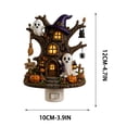 thumbnail image 2 of DAMAI Tree House Plug in Night Light,Halloween 2D Hand‑Painted Spooky Ghost Pumpkin Witch Decor Resin Lamp,Wall Plug Nightlight For Hallway Bedroom Entryway Console Shelf Decor, 2 of 6