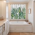 thumbnail image 3 of Curtains 63 Inch Length 2 Panels, Summer Tropical Leaves Grommets Window Treatment Curtain, Botanical Green Palm Thermal Curtains Drapes for Living Room/Bathroom, 3 of 9