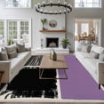thumbnail image 3 of Purple Black Area Rugs 5'x8', Washable Small Throw Rugs for Classroom Bedroom, Farmhouse Striped Modern Abstract Art Indoor Outdoor Rug Non-Slip Low Pile Carpet Runner Reversible Floor Mats, 3 of 8