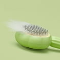 thumbnail image 4 of BESTSKY 2PCS Cat Brush,Smooth Steel Needle Dog Brush,All-in-One Grooming Cat Stuff,Green, 4 of 5