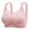 Pink, variant on LYEAA Women Bras Plus Size Soft No Wire Lace Push up Everyday Bras Wireless Support Solid Lift Sleep Bras Comfortable Wirefree Breathable Shaping Daily Bralette Pink XL