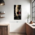 thumbnail image 3 of Elephant Stock Cabernet Wine Wall Art - Vertical Multi Panel Canvas - Dining Room Wall Decor - Food And Drink Multi Panel - Black And Beige Decor - 18" x 38", 3 of 8