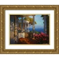 thumbnail image 1 of Sviridov, Sergei 24x19 Gold Ornate Wood Framed with Double Matting Museum Art Print Titled - White House on the coast, 1 of 4