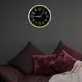 thumbnail image 3 of Reloj de pared moderno con luz , Relojes de pared de silenciosos de , grandes números y manos, reloj de pared, 3 of 8