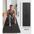 thumbnail image 5 of Pro Yoga Mat Thick 6mm (1/4 Inch)  72"l X 24"w Non-slip Workout With Alignment Lines Large Mats For Women Men Carry Bag Exercise Home Equipment, 5 of 8