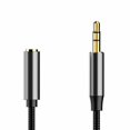 thumbnail image 1 of Sidaley Cable de Audio de 3,5mm para auriculares, altavoz de ordenador, clase a con Cable trenzado, Cable de extensión de Audio para equipo Cables de audio/vídeo Negro 1.5 millones, 1 of 1