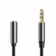 thumbnail image 1 of sweethay Cable de Audio de 3,5mm para auriculares, altavoz de ordenador, clase a con Cable trenzado, Cable de extensión de Audio para equipo Cables de audio/vídeo Negro 1M, 1 of 1
