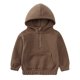 thumbnail image 2 of Gibobby Conjunto de ropa con capucha para niño pequeños, sudaderas con capucha, Tops y pantalones, conjunto de 2 uds para niños y trajes, ropa para niños(Café,2-3 Años), 2 of 5