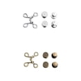 thumbnail image 1 of Juego de 2 hebillas reutilizables para la cintura de pantalones vaqueros y faldas, extensores de botones, hebillas instantáneas. Bronce astilla, 1 of 9