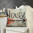 thumbnail image 2 of YINGXI  Home Decorative Quote Words Throw Pillow Case Cushion Cover for Sofa Couch Tribal Girl Nursery Art Decor, Be Kind Be Brave Decoration, 3 Arrows Pink and Grey, 24x24in, 2 of 5