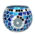 thumbnail image 1 of Portavelas de estilo europeo con tema de océano azul, portavelas de cristal con luz reflejada azul y verde para Decoración, 1 of 12
