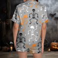 thumbnail image 4 of Ulitacool Sexy Pajamas For Womens Halloween Sleeveless V Neck Sleepwear Top And Pants Jammies Cartoon Prints Nightwear Autummn Winter Casual Outfits M Light Gray, 4 of 6