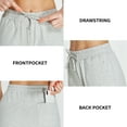 thumbnail image 5 of EZRUN Womens Bermuda Shorts Sweat Shorts with Deep Pockets Cotton Shorts for Women Gym Workout, 5 of 6