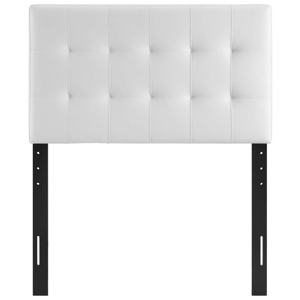 Modway Lily Twin Upholstered Faux Leather and Wood Headboard in White - image 2 of 5