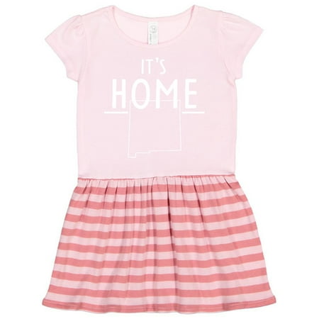 

Inktastic It s Home- State of New Mexico Outline Gift Toddler Girl Dress