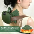 thumbnail image 3 of Cagogo under $5 Back Massager, Wireless Electric Neck Shoulder Back Massager, 3 Speed 2 Temperature Level Heating Massage Pillow, 4D Kneading Deep Tissue Massager for Pain Relief, 3 of 9