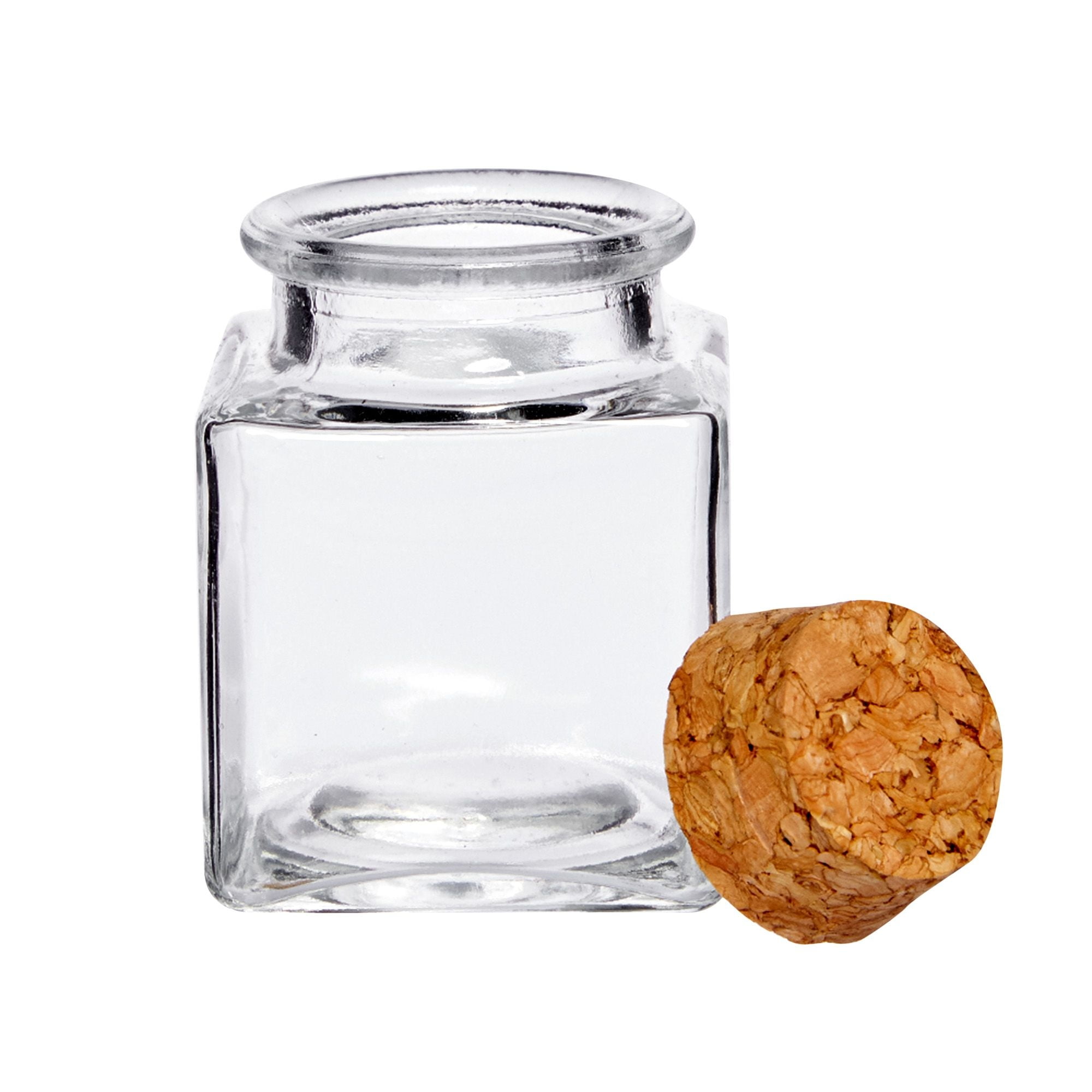 Small Glass Canister with Cork Top Set of 2 by World Market