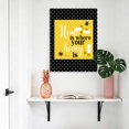 thumbnail image 4 of Canvas Wall Art Yellow Black Bee Canvas Art Print Home Is Where Your Honey Is Honeycomb Daisy Pictures Wall Decor for Living Room Bedroom Artwork Decorations Stretched Framed Ready to Hang 11"x14", 4 of 9