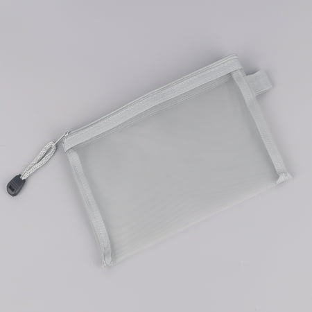 

GNFQXSS Transparent Nylon Mesh Zipper Bags Quicks Find Storage Solution Durables and Portable Transparent Nylon Mesh Zipper Bags for All B