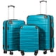 thumbnail image 1 of Set de equipaje Coolife, maleta expandible con cierre TSA, 3 piezas, azul, 1 of 1