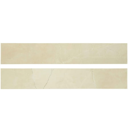 MSI Sande Cream Bullnose 3 in. x 18 in. Polished Porcelain Wall Tile (15 in. ft./Case)
