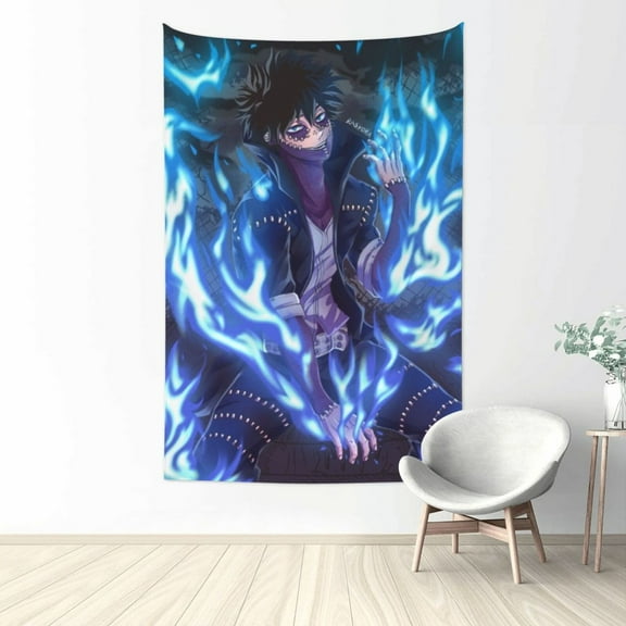 My Hero Academia Dabi Tapestry Wall Hanging Home Decoration Wall Blanket Dormitory Living Room Bedroom Backdrop Poster( 60x40inch)
