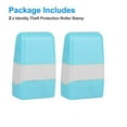 thumbnail image 2 of Identity Protection Roller Stamps,  Wide Roller Stamps Identity Theft Prevention Stamp Rolling Security Stamp Privacy Protection, Guard Your ID Privacy Confidential Data, Blue / Pink, 1 or 2 Pcs, 2 of 9