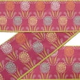 thumbnail image 2 of IBA Indianbeautifulart Black Leaves & Floral Block Ribbon&nbsp;Trim&nbsp;Tape Fabric Laces For Crafts Printed Velvet&nbsp;Trim&nbsp;9 Yards Sewing Accessories 3 Inches, 2 of 8