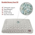 thumbnail image 2 of Majestic Pet | Aruba Shredded Memory Foam Rectangle Pet Bed For Dogs, Removable Cover, Gray, Large, 2 of 5