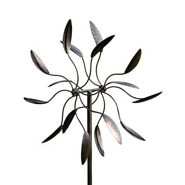 Evergreen Garden Twirler PowderCoated Metal Wind Spinner Sculpture