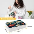 thumbnail image 5 of Fish PU Leather Necklace Holder with Removable Compartment, Portable Decorative Box Jewelry Boxes Necklace Organizer, 5 of 6