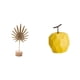 thumbnail image 1 of Escultura nórdica abstracta de hoja de metal y fruta de , figura geométrica creativa, adorno para mesa, fiesta, hogar, oficina, decoración de, 1 of 8