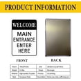 thumbnail image 2 of Main Entrance Enter Here Metal Sign Aluminum Sign Security Sign Room Metal Poster Wall Decor 8X12 Inches, 2 of 4