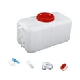 thumbnail image 2 of Juego de contenedor de agua Tanque dispensador de agua Multifuncional Gran capacidad Portátil 50 litros, 2 of 8