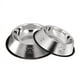thumbnail image 1 of 2 comederos para perros de acero inoxidable con base de goma antideslizante, cuenco para comida para mascotas y cuenco para agua (parte inferior: 26 cm, boca del cuenco: 20 centímetros), 1 of 5
