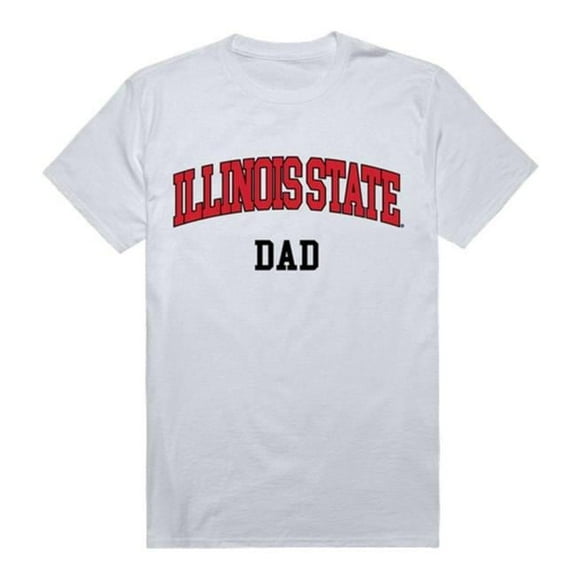 W Republic 548-124-WHT-04 Illinois State University College Dad T-Shirt, White - Extra Large