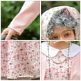 thumbnail image 6 of KAWELL 10 pcs Old Lady Costume for Kids,100 Days of School Costume Old Lady Wig for Girls, Granny Grandma Dress Up, 6 of 7