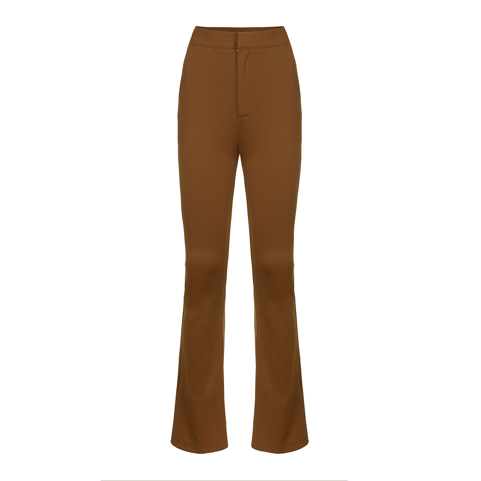 womens brown bootcut trousers