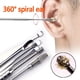 thumbnail image 2 of Juego de 6 piezas de acero inoxidable, Herramientas de limpieza en espiral de doble cabeza, cureta, cuchara para el cuidado de la oreja, 2 of 4