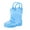 Sky Blue, variant on Kids Rain Boots, Waterproof Boots with Easy-on Handles Rain Boots With Easy-on Comfort rain boots toddler size 8 toddler rainboots botas de lluvia para niñas boys rain boots green boots Waterproof