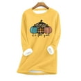 thumbnail image 1 of Hauts d'Entraînement Mode Décontractée pour Femmes Manches Longues Col Rond Blouses & Chemises Chemises d'Automne en Liquidation, 1 of 3