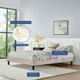 thumbnail image 5 of Modway Reign King Performance Velvet Platform Bed Frame in Pink, 5 of 5