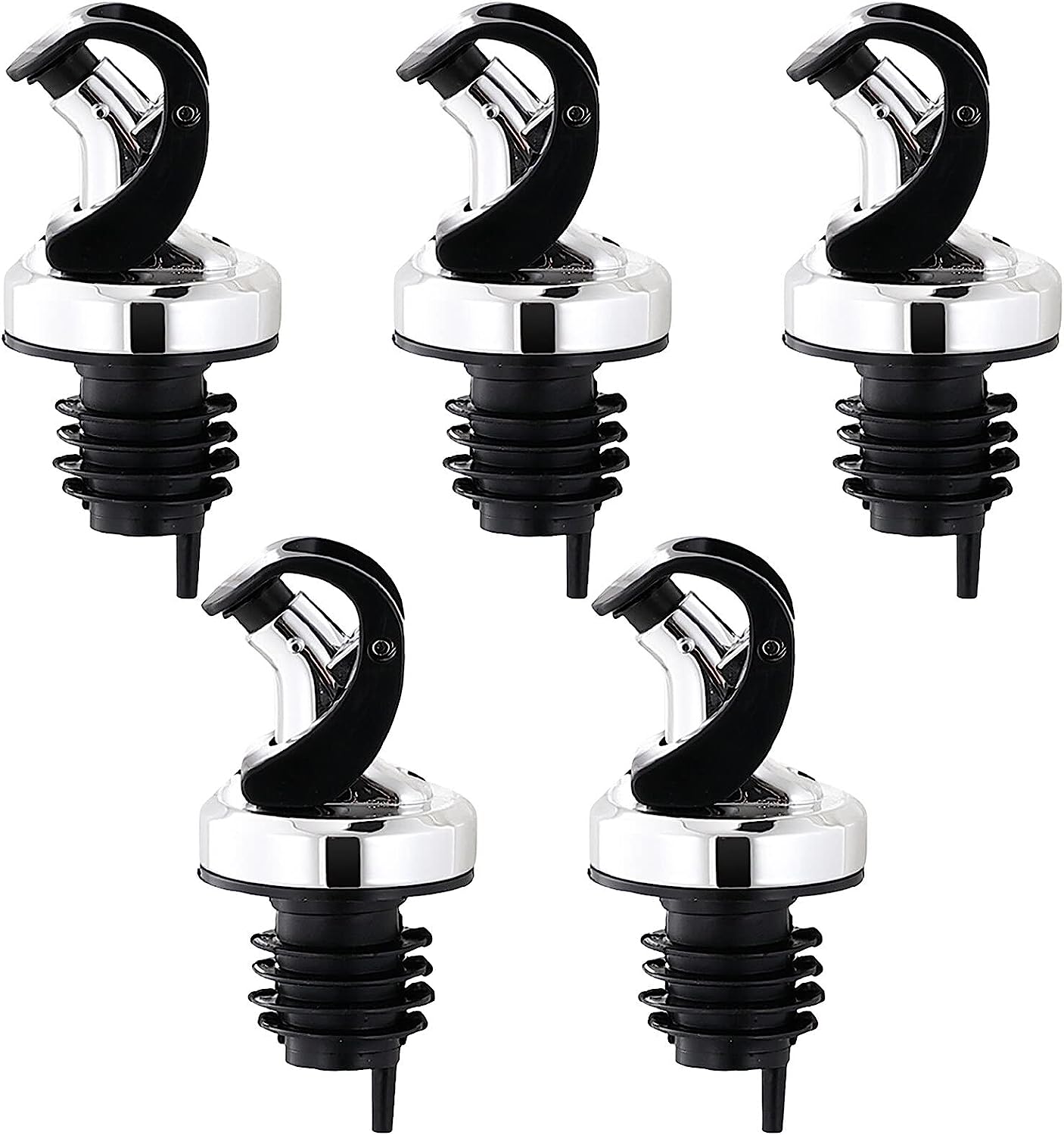 Oil Pour Spouts Set, Leakproof Replacement Dispenser Nozzles for Olive Oil Bottles, Wine