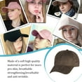 thumbnail image 2 of Unisex Adjustable Suede Baseball Cap Hat Solid Color Outdoor Sports Sun Hats, 2 of 7