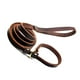 thumbnail image 2 of Greeniant Correa de cuero auténtico para perro, collar de lazo ajustable suave, correas deslizantes para mascotas, cadena P, correa de Suministros para perros  1.8*180 CM, 2 of 6