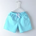 thumbnail image 2 of Generic Summer Comfortable Children's Candy Colored Colored Cotton Shorts Sports Pants Spring Summer Elastic Waist Comfortable Casual Student Kindergarten Boys and Girls Shorts, 2 of 3