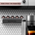 thumbnail image 6 of Galvanox Wall Mount Organizer Designed for Nespresso Vertuo Pod Holder, Modern Acrylic Shelf (Holds 5 Pods & Box), 6 of 9